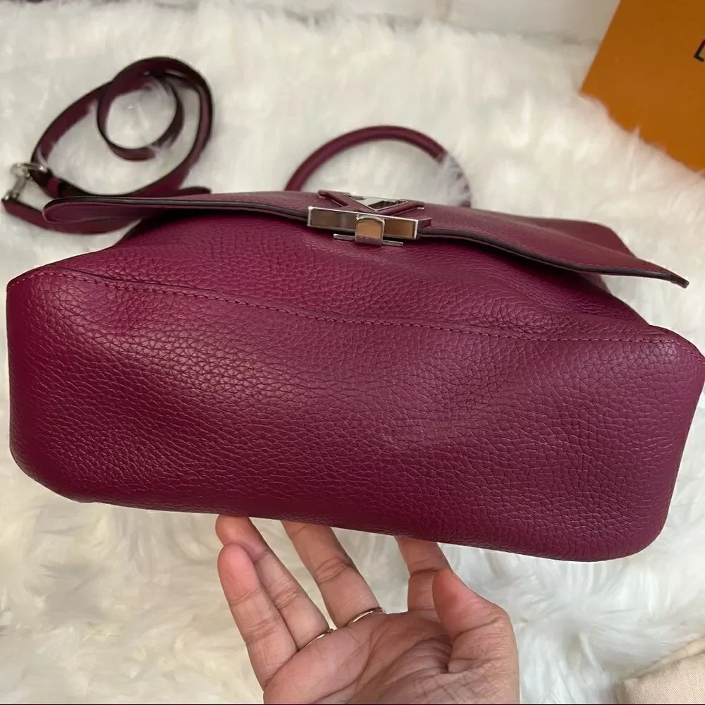 LOUIS vuitton volta taurillon leather grape crossbody